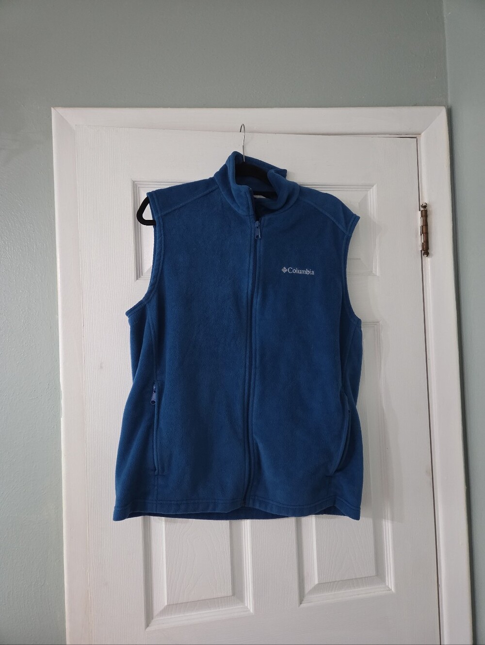 Columbia Men's Steens Mountain Fleece Vest Royal Blue Full Zip. L